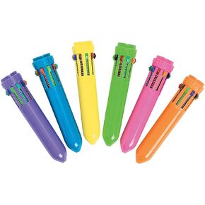 Att Express Neon Mini Shuttle Ambels (مجموعة من 12) لكل قلم 10 ألوان حبر مختلفة