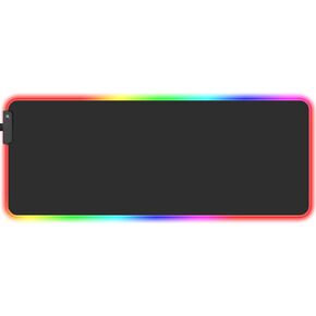 XL Gaming Mouse Pad,RGB Black XXL Mouse Mat(800 x 300 MM) Big LED Mousepad(31.5 x 11.8 inches),Extra Large Desk Mat