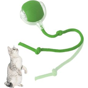 Interactive Cat Toys Ball, Automatic Moving Electric Cat Toy Rolling Ball for Indoor Cat Exercise, USB Rechargeable
