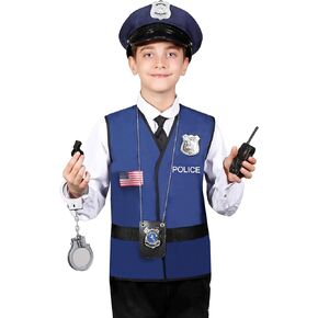 Matissa & Dad American Children Police Police Play Play Costum