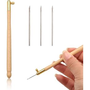 BRBASAP TAMPOUR TAMPROIDERY HOOK KITLE KIT TOOL مع 3 إبر للتصميمات المخرمة من الخرز بترتر الخزان وإطار العمل الكامل للمبتدئين للمبتدئين والمحترفين