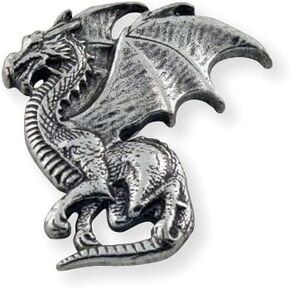 Tandy Leather Winged Dragon Concho Left 1 "(25 مم) × 1" (25 ملم) 71507-01