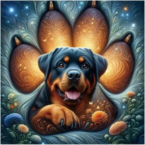 Kulvci Dog Diamond Painting Kits للبالغين ، مجموعات فن الماس للمبتدئين ، 5D DIY الكامل الحفر جوهر الحرف للديكور المنزل هدية 12x12inch