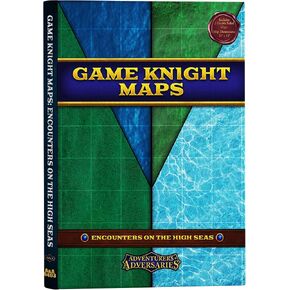 Game Knights Double-Sided Gloss Laminated Dry Erase Battle Map, Tabletop Map for Roleplaying, 1 Inch Gridded Overlay 2D Terrains in Saudi Arabia