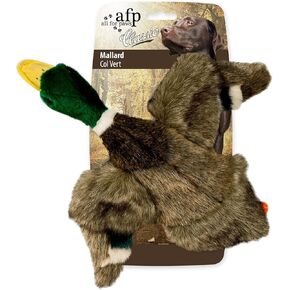 All for Paws Classic Mallard Dog Toy ، Faux Fu R ، Squeaker ، 11 × 9.1 × 3.9 بوصة