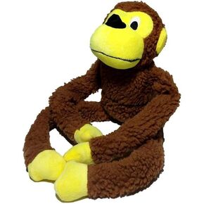 لعبة Monkey Dog Toy - صاخبة متينة للمضغات العدوانية - حيوان ناعم محشو للكلاب - تنظيف الأسنان وتخفيف الإجهاد - لعبة حيوانات أليف كبيرة الغابة