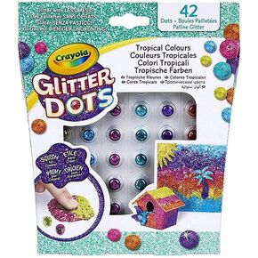 Crayola Glitter Dots ألوان استوائية 42 نقاط