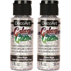 Decoart Deco Art Galaxy Glitter ، 59ml ، Silver (حزمة 2)