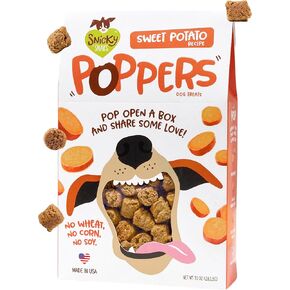 سنيكي سناكس بوبرس لحم الخنزير المقدد والجبن - حلوى مقرمشة للكلاب - طبيعية بالكامل، خالية من الحبوب - صنع في الولايات المتحدة الأمريكية (عبوة 10 أونصة من قطعتين) in Kuwait