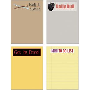 Stonehouse Collection Funny Sticky Notes - Office Gifts - 4 Assorted Sticky Notepads - Shopping List, Laughter, Home, Office, Small Gift (Sticky Notes #2) …