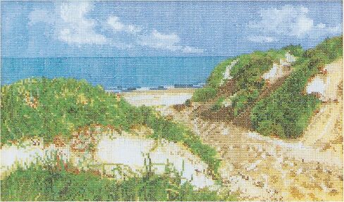 Thea Gouverneur - Cross Cross Stitch Kit - The Seashore - Aida - 16 Count - مجموعة التطريز للبالغين - مؤشرات ترابط التطريز DMC ومستلزمات غرزة أخرى - 1052A in Kuwait