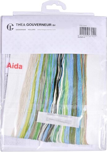 Thea Gouverneur - Cross Cross Stitch Kit - The Seashore - Aida - 16 Count - مجموعة التطريز للبالغين - مؤشرات ترابط التطريز DMC ومستلزمات غرزة أخرى - 1052A in Kuwait