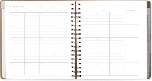 Fringe Studio Paper Cover Non-Dated Monthly Planner W/Pocket & Tab Dividers, "FLOWERS" 8" w x 9.5" h, 160 pages, Juliana Tipton Collection (879PA001FSC) in Kuwait