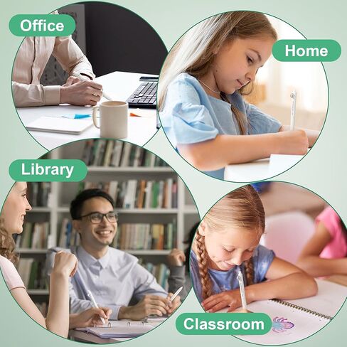 أقلام الهلام القابلة للتراجع عن Miikoul ، الحبر الأسود الجاف السريع بمقدار 0.5 ملم نقاط ناعمة للكتابة على الأقلام مع البوصلة ، قبضة الراحة للتغذية ، أخذ الملاحظات ، اللوازم المدرسية المكتبية (Morandi Color) in Kuwait