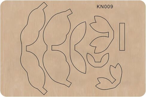 Create Beautiful Bowknots with Okjew Cutting Die - DIY Handmade Gifts Die Cuts for Scrapbooking - Compatible for Sizzi Big Shot Die Cutting Machine - Wood Board and Alloy Steel Blade (009 Wood) in Kuwait