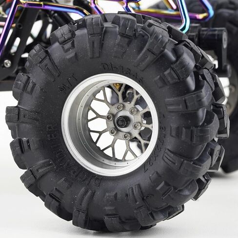 4PCS Grade 5 Titanium Wheel Face Aluminum 1.3 Inch Wheels Hubs for 1/24 Axial SCX24 FCX24 1/18 TRX4M Redcat Ascent-18 Upgrade Parts in Kuwait