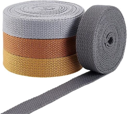 PH Pandahall 20 ياردة/ 18.3M حزام القطن حزام الخياطة Twill Twill Ribbon 3/4 بوصة الخياطة الثقيلة حزام حزام الأشرطة القطن شريط مسطح polycotton in Kuwait