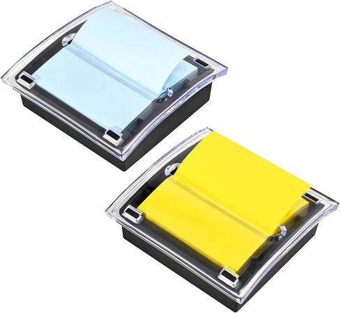 Post it Note Dispenser,3x3 Inches，Sticky Note Holder, Black Base,Pop up Post it Notes Dispenser for Office Home Classroom Desk Supplies in Saudi Arabia