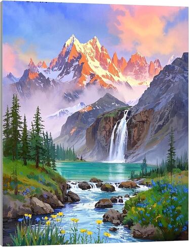 TINDAY Paint by Number Dragon DIY Paint by Numbers Kit for Kids Adults Beginner DIY Canvas Painting by Numbers Painting Acrylic Painting for Home Decoration Paint by Numbers Dragon 16x20 Inch in Saudi Arabia