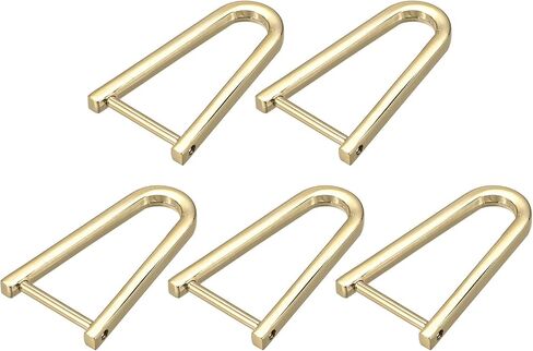 uxcell D-Rings Screw in Stackle ، Zinc Alloy Horseshoe U Shape D Ring Buckle for Pres in Kuwait
