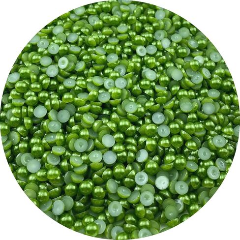 700pcs 8mm Flatback Half Pearls Round Crafts Beads for Jewelry Making DIY Scrapbook Shoes Clothes Cup Nail Art Decoration(Light Pink) in Saudi Arabia