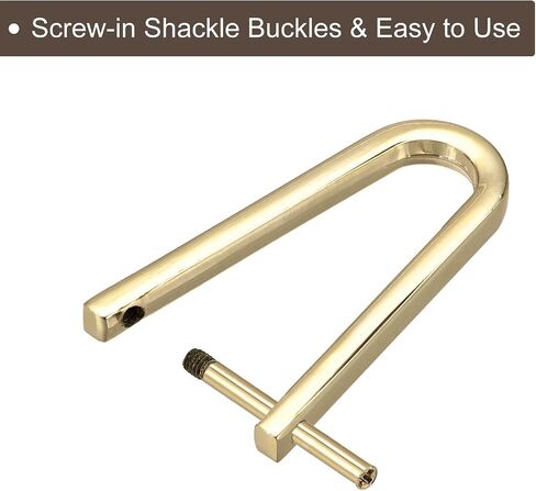 uxcell D-Rings Screw in Stackle ، Zinc Alloy Horseshoe U Shape D Ring Buckle for Pres in Saudi Arabia