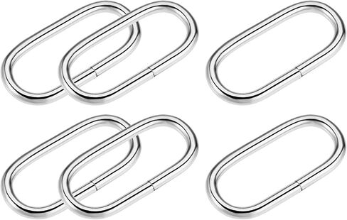 METALLIXITY Metal Oval Ring Buckles Oval Adjuster Slide Buckles - for Leather Purse Handbag Strap Bag Making Repairing in Saudi Arabia
