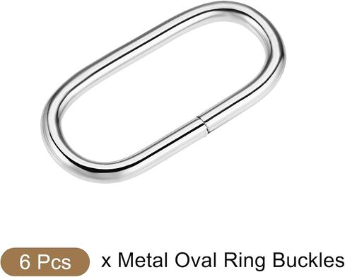 METALLIXITY Metal Oval Ring Buckles Oval Adjuster Slide Buckles - for Leather Purse Handbag Strap Bag Making Repairing in Saudi Arabia