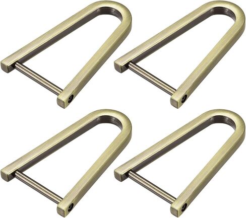 uxcell D-Rings Screw in Stackle ، Zinc Alloy Horseshoe U Shape D Ring Buckle for Pres in Kuwait