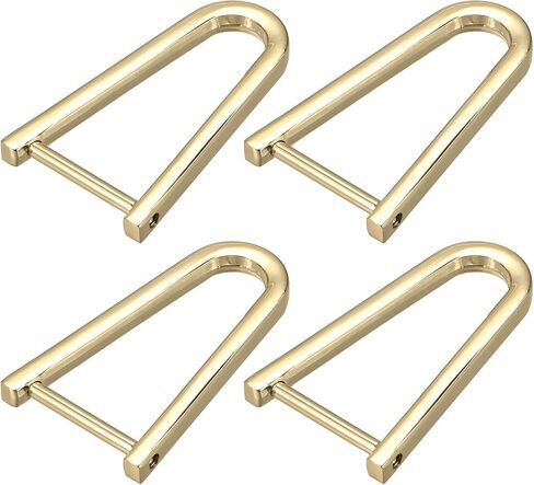 uxcell D-Rings Screw in Stackle ، Zinc Alloy Horseshoe U Shape D Ring Buckle for Pres in Saudi Arabia