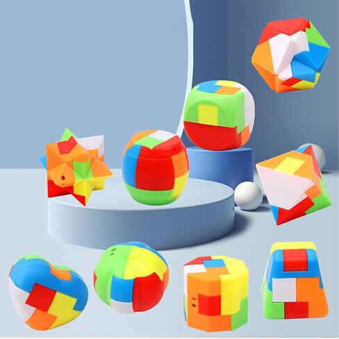 Brain Teaser Puzzles for Adults,Building Blocks,3D Plastic Unlock Interlock Toy,Puzzle Balls for Kids,Desk Toys for Office for Adults,Intellectual Educational Toys Adult Antistress in Saudi Arabia