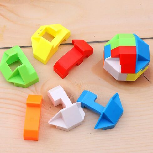 Brain Teaser Puzzles for Adults,Building Blocks,3D Plastic Unlock Interlock Toy,Puzzle Balls for Kids,Desk Toys for Office for Adults,Intellectual Educational Toys Adult Antistress in Saudi Arabia