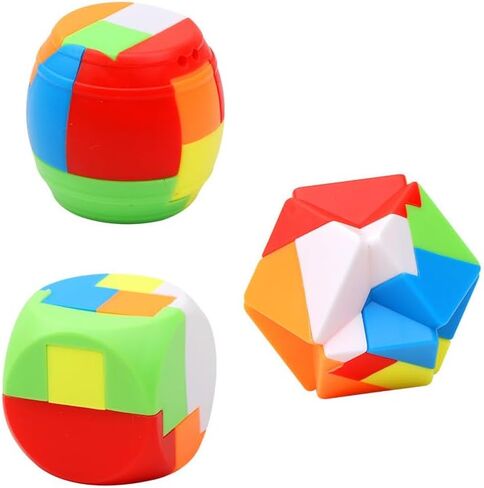 Brain Teaser Puzzles for Adults,Building Blocks,3D Plastic Unlock Interlock Toy,Puzzle Balls for Kids,Desk Toys for Office for Adults,Intellectual Educational Toys Adult Antistress in Saudi Arabia