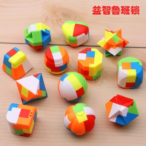 Brain Teaser Puzzles for Adults,Building Blocks,3D Plastic Unlock Interlock Toy,Puzzle Balls for Kids,Desk Toys for Office for Adults,Intellectual Educational Toys Adult Antistress in Saudi Arabia