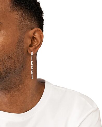 Diesel Men's Black Stainless Steel Stud Earring (Model: DX1539001) in Kuwait