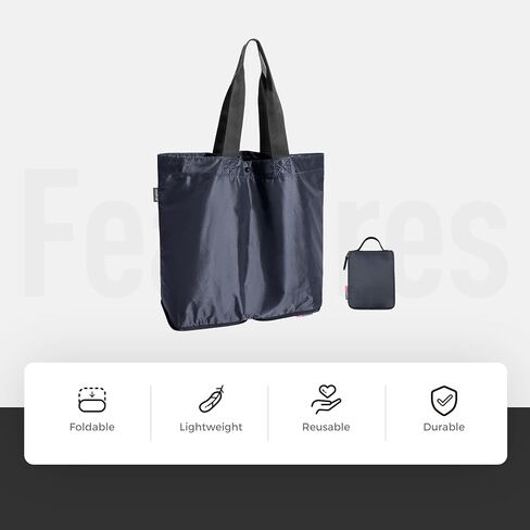 احزمي حقيبة حمل خفيفة الوزن وقابلة للتعبئة سعة 16 لترًا، وحقيبة بقالة قابلة للطي مقاومة للماء، وحقيبة تسوق قابلة لإعادة الاستخدام in Kuwait