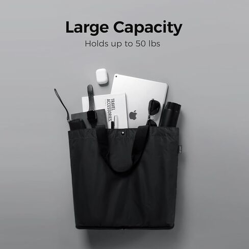 احزمي حقيبة حمل خفيفة الوزن وقابلة للتعبئة سعة 16 لترًا، وحقيبة بقالة قابلة للطي مقاومة للماء، وحقيبة تسوق قابلة لإعادة الاستخدام in Kuwait