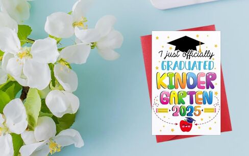 D24TIME Kindergarten Graduation Cards for Boys - 2025 Kindergarten Graduation Gifts for Boys Girls Son Daughter Kids Graduate Gift Card Class Of 2025 in Saudi Arabia