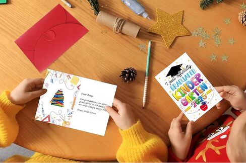D24TIME Kindergarten Graduation Cards for Boys - 2025 Kindergarten Graduation Gifts for Boys Girls Son Daughter Kids Graduate Gift Card Class Of 2025 in Saudi Arabia