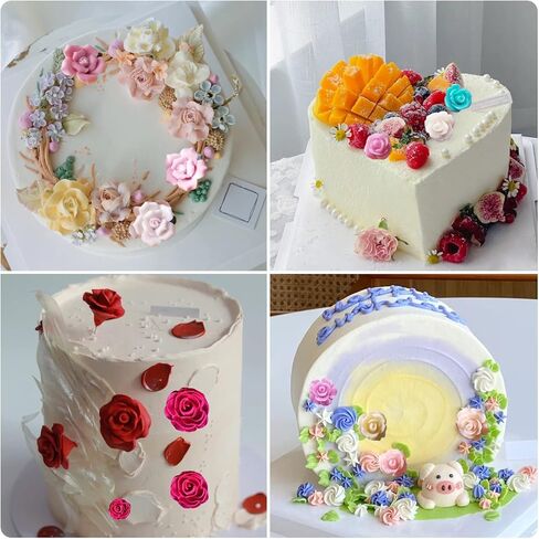 Mujiang 3D Flower Silicone Molds Flower Bloom Rose Fondant Mold Resin Rose Candle Mold For Cake Decoration Cake Decoration Chocolate Handmade Soap Candy Gum Paste Set Of 6 in Kuwait