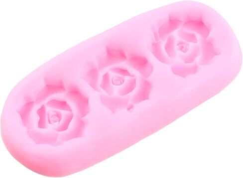 Mujiang 3D Flower Silicone Molds Flower Bloom Rose Fondant Mold Resin Rose Candle Mold For Cake Decoration Cake Decoration Chocolate Handmade Soap Candy Gum Paste Set Of 6 in Kuwait