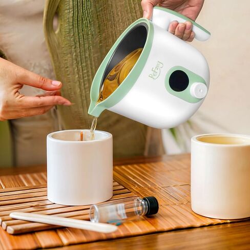 Candle Melting Pot Electric Wax Melter for Candle DIY Making with Pouring Spout, Non-Stick Candle Making Pouring Pot Soap Making Melting Pot with Digital Display, Constant Temperature Function(Black) in Saudi Arabia