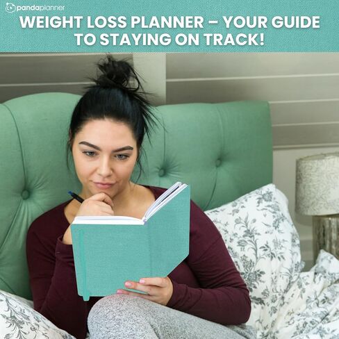 Panda Planner Drop 20 مخطط فقدان الوزن - 90 يومًا من مخطط العافية والإنتاجية مع تعقب الأهداف اليومية والأسبوعية - 5.75 "× 8.25" مجلة Soft Fabric Hardcover - تدعم إعادة التجهيز (Mint Green) in Kuwait