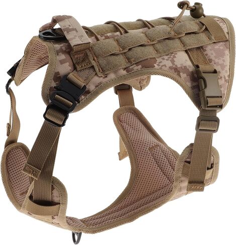 Dog Harness, Mesh Design Dog Harness, Breathable No Pull Dog Vest, for Hiking, for Small Medium Large Dogs, Camouflage, Large in Saudi Arabia