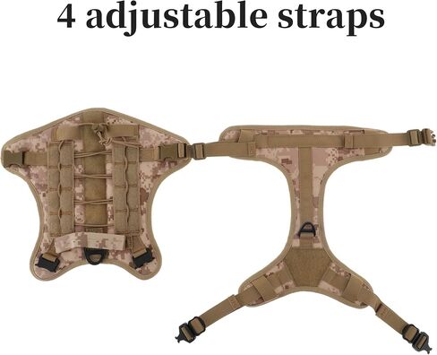 Dog Harness, Mesh Design Dog Harness, Breathable No Pull Dog Vest, for Hiking, for Small Medium Large Dogs, Camouflage, Large in Saudi Arabia