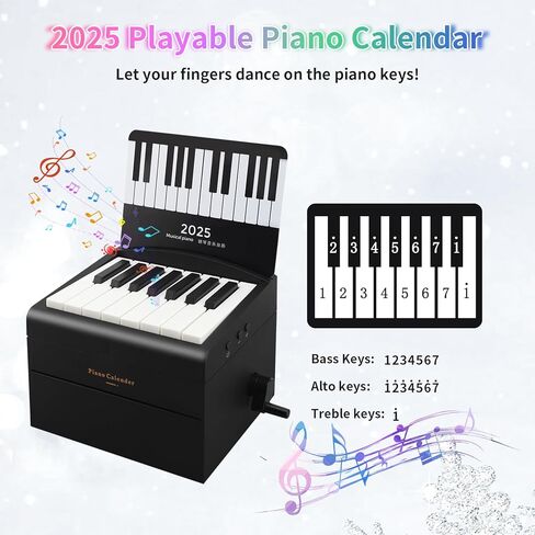 Piano Calendar 2025 Desk Calendar, Mini Piano Calendar with 52 Music Scores, Mini Desk Calendar in 27 Cards, Gifts for Swift Fans Home Decor (Swift 52 songs White) in Kuwait