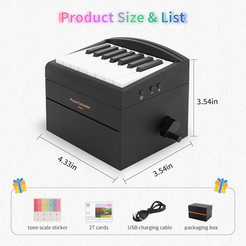 Piano Calendar 2025 Desk Calendar, Mini Piano Calendar with 52 Music Scores, Mini Desk Calendar in 27 Cards, Gifts for Swift Fans Home Decor (Swift 52 songs White) in Kuwait