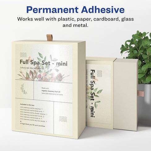 ملصقات مستطيل عاجي Avery Pearlized ، 8.5 "× 11" ، 10 ملصقات عاجية لؤلؤة ، ملصقات قابلة للطباعة بالليزر/الحبر. in Saudi Arabia
