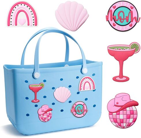 Rubber Beach Bag Accessories,Bogg Bag Lovely DIY Charms Multiple in Saudi Arabia