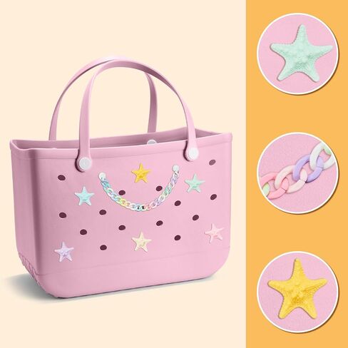 Rubber Beach Bag Accessories,Bogg Bag Lovely DIY Charms Multiple in Saudi Arabia